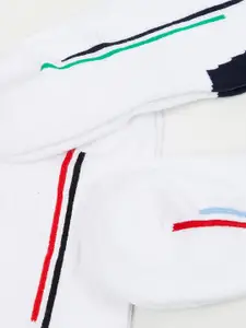 max Men Set Of 3 Green Red Patterned Socks