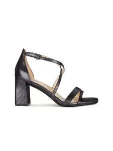 Naturalizer  Leather Block  Heels with Buckles