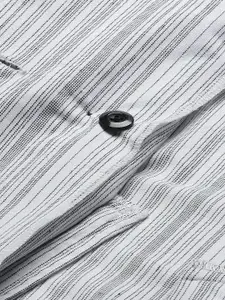 Cottinfab Women Striped Pure Cotton Slim-Fit Blazers