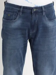 Turtle Men Narrow Tapered Fit Heavy Fade Stretchable Jeans