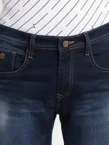 Turtle Men Narrow Tapered Fit Heavy Fade Stretchable Jeans