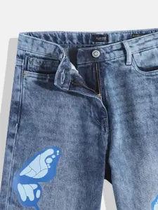 Allen Solly Junior Girls Boyfriend Fit Clean Look Pure Cotton Stretchable Jeans