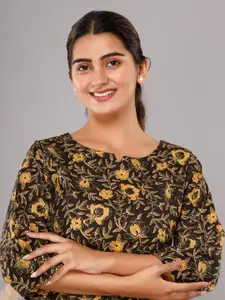 ROOPWATI FASHION Women Olive Green & Yellow Printed Night suit