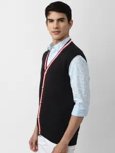 FOREVER 21 Men Black & White Cardigan