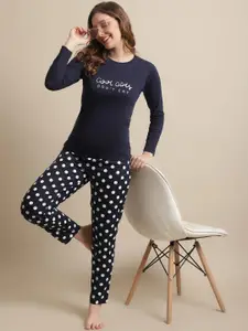 Boston Club Women Printed Night suit