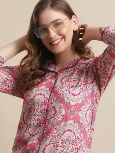 Claura Women Printed Night Suit