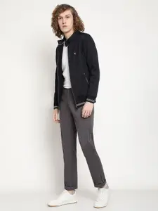 Octave Mock Collar Front-Open Sweatshirt