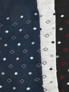 BYFORD by Pantaloons Men Pack Of 3 Patterned Calf Length Socks