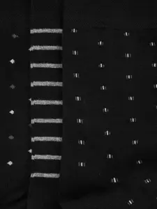 BYFORD by Pantaloons Accessories FR SZ Men Set Of 3 Patterned Calf-Length Socks