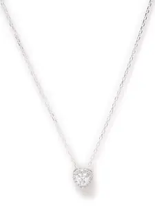 Clara Silver-Plated 925 Sterling Silver Heart-Shaped Pendant