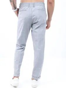 HIGHLANDER Men Elasticated Waist Band and Turn Up Hem Smart Formal Trouser