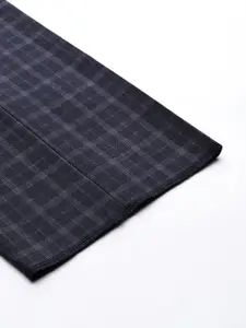 Louis Philippe Men Checked Slim Fit Trousers