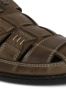 Buckaroo Men Leather Shoe-Style Sandals