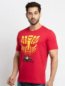 Status Quo Men Printed Cotton T-shirt