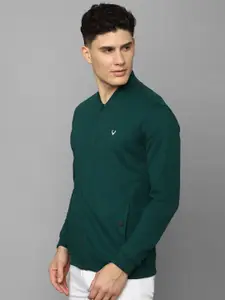 Allen Solly Front-Open Cotton Sweatshirt