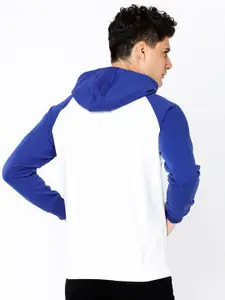 WROGN Men Printed Cotton Hooded Sweatshirt