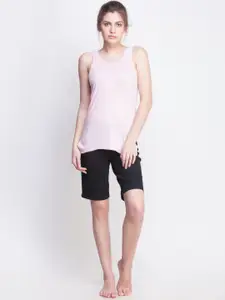 Dollar Missy Pack of 4 Combed Cotton Camisole 361-SKN-WH-LB-PNK-PO4