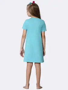 Van Heusen Girls Aquarelle Round Neck T-Shirt Style Nightdress