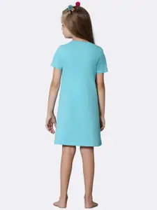 Van Heusen Girls Graphic Printed Round Neck T-shirt Nightdress