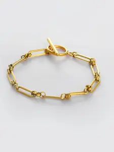 SOHI Women Gold-Plated Link Bracelet