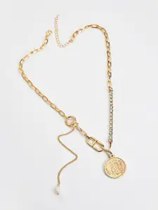 SOHI Gold-Plated Necklace