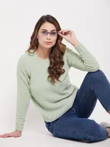 Madame Women Acrylic Ribbed Pullover