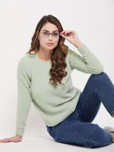 Madame Women Acrylic Ribbed Pullover