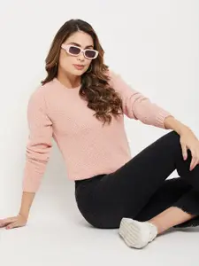 Madame Women Acrylic Ribbed Pullover