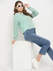 Madame Women Acrylic Cable Knit Pullover