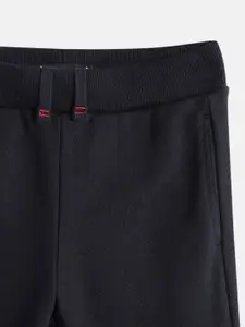 Tommy Hilfiger Boys Brand Logo Print Regular Fit Mid-Rise Knitted Sweat Joggers