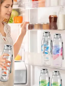 Milton Helix 1000 Blue Set Of 4 Leak Proof BPA Free Water Bottles 1 L Each