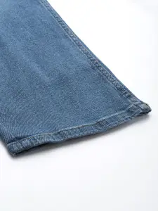 Sztori Men Plus Size Slim Tapered Fit Low Distress Light Fade Stretchable Jeans