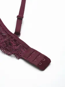 DressBerry Floral Non Padded T-Shirt Lace Bra