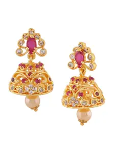 Estele Gold-Plated Classic Jhumkas Earrings