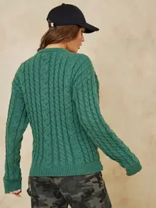 Styli Women Open Knit Pullover