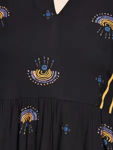 Fabindia Floral Printed Midi Dress