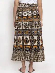 SOUNDARYA Printed Pure Cotton Wrap Around Skirt