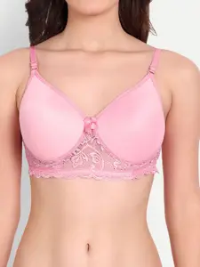 FIMS Pack Of 2 Floral Lightly Padded Cotton Bra