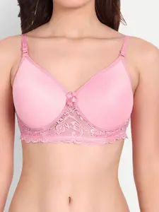 FIMS Pack of 2 Floral Lightly Cotton Padded Lace Bra