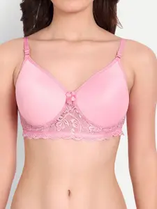 FIMS Pack of 3 Floral Lightly Cotton Padded Lace Bra