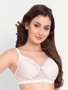 FIMS Floral Lightly Padded Cotton Bra