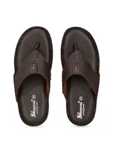 SHENCES Men Leather Comfort Sandals