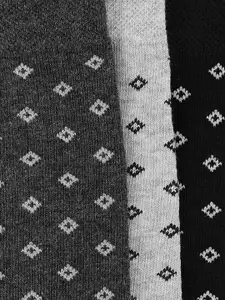 BYFORD by Pantaloons Men Pack Of 3 Patterned Calf-Length Socks