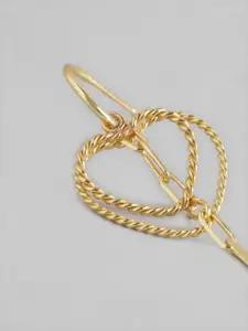 Carlton London Heart Shaped Drop Earrings