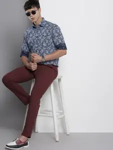 Tommy Hilfiger Men Floral Printed Pure Cotton Casual Shirt