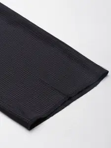 Van Heusen Men Checked Slim Fit Formal Trousers