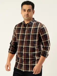 The Indian Garage Co Men Tartan Checked Casual Shirt