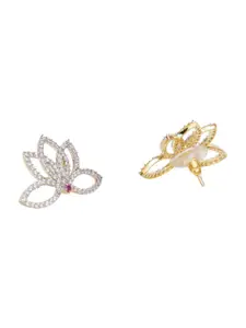 Voylla Women Silver-Plated Contemporary Studs Earrings