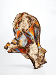 MANGO Printed Sustainable Satin Scarf