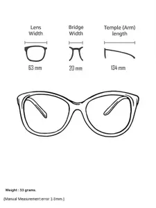 Bellofox Men Black Lens & Black Oversized Sunglasses